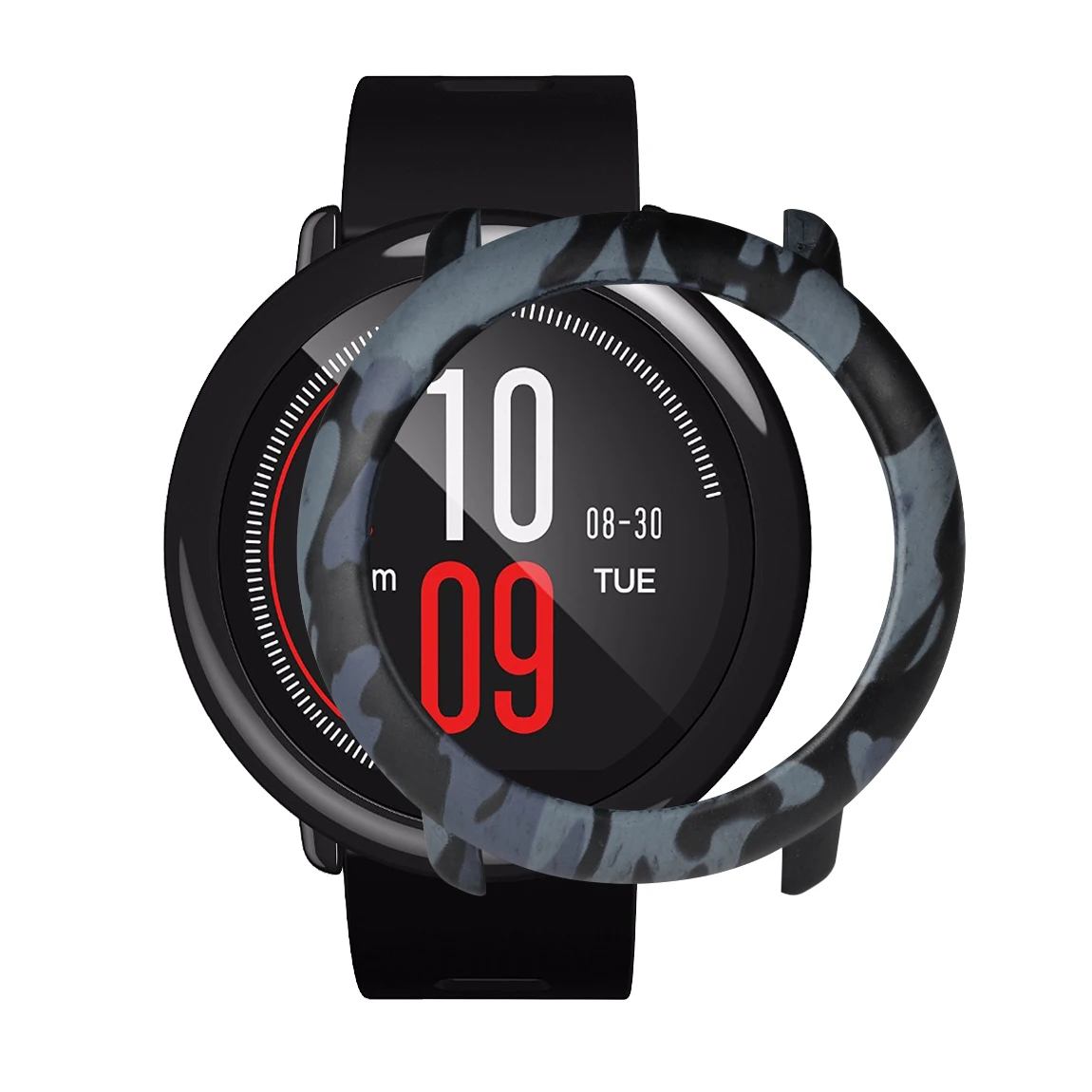 Тонкий PC чехол защитная рамка оболочка для Xiaomi Huami Amazfit Pace часы красочные замена протектор для часов чехол s крышка - Color: Camo gray