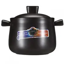 Керамический горшок бытовой огнестойкость к высокой температуре тушью большие кастрюли газовый варочный суп горшок, керамическая Варка