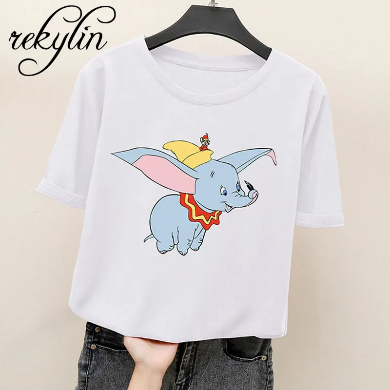 

Fashion Short Sleeve TShirt Dumbo Surreal Artwork Printed 100% Cotton Top Tees Casual O Neck T-Shirt Unisex TShirt