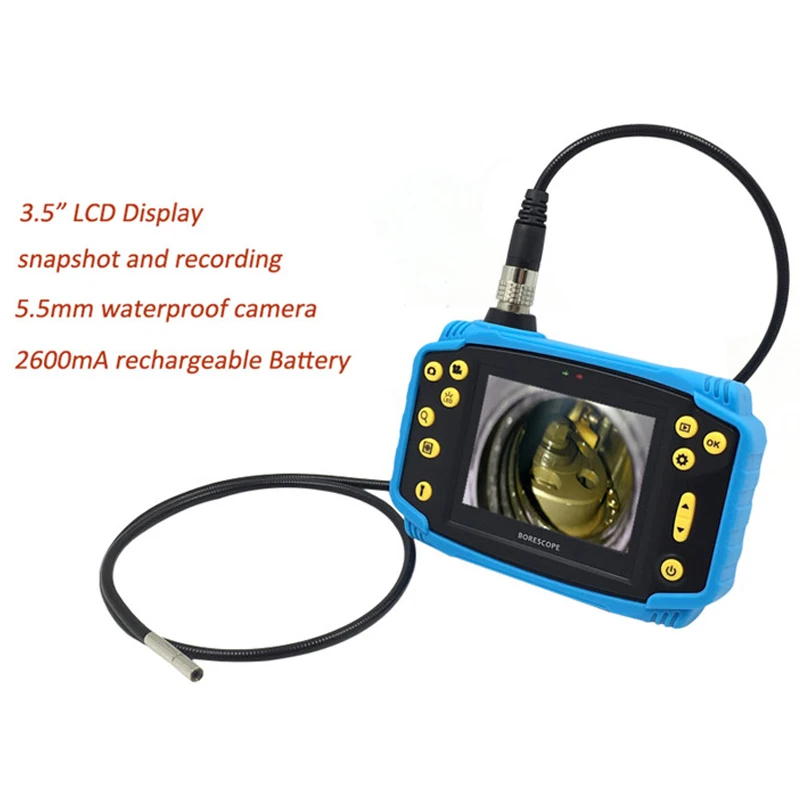 

OD5.5mm Flexible Video Borescope Perfect for Sewer Pipe Inspection Car Diagnostic Digital Industrial Inspection Camera Endoscope