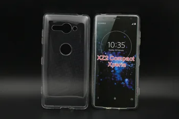

100pcs/lot transparent smooth Soft TPU Cover Case For Sony Xperia XZ2 Compact