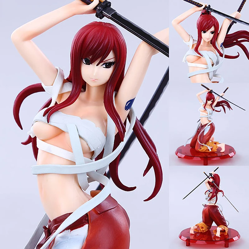 

Fairy Tail 2 Anime Erza Scarlet Doll Sexy Girl PVC Action Figure Figurine Collectible Model toys