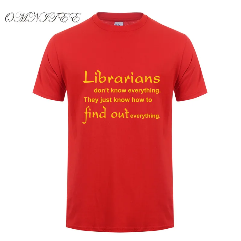 Летние мужские футболки Librarians Find Out Everything футболка для мужчин хлопковая с