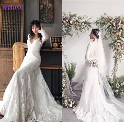 Robe de mariée Новое поступление 2019 летнее пляжное свадебное платье с бретельками белое свадебное платье с открытой спиной с юбкой-годе es Vestige De