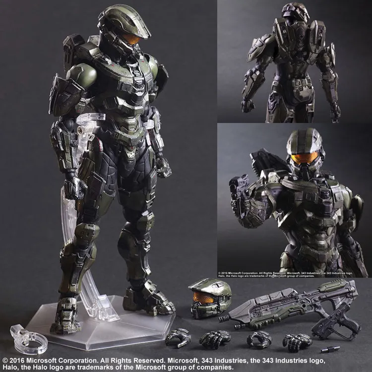 Comic Hand Do Play Arts Change Pa HALO 5 Sergeant Long Can DIY Resin Model PVC The New Listing