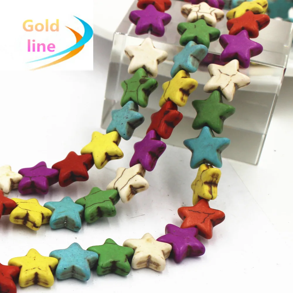 

15 pcs Colorful star Natural Loose Stone Fit Jewelry DIY making Clothes accessory