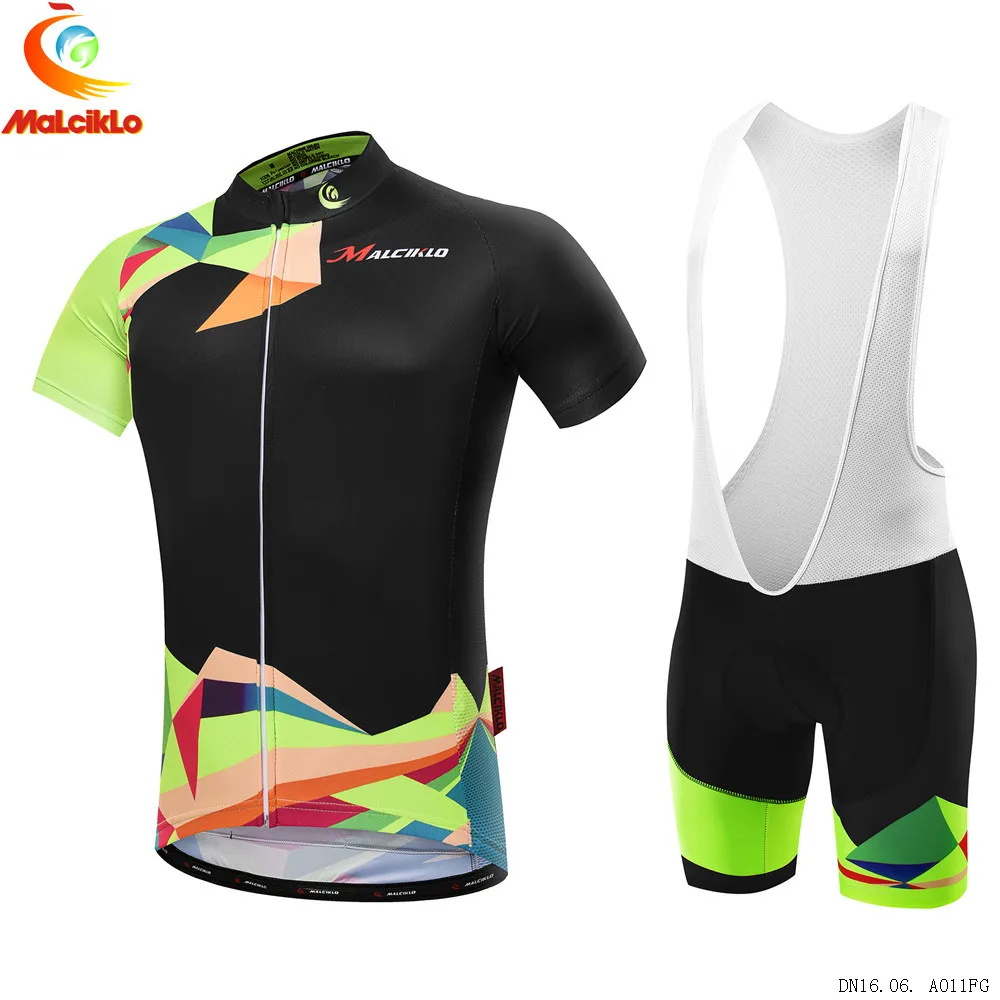 Malciklo 2017 Pro Summer Cycling Jerseys Set Black&ampGreen MTB Bike Cycle Clothing Bicycle Road Maillot Ropa Ciclismo For Men | Спорт и