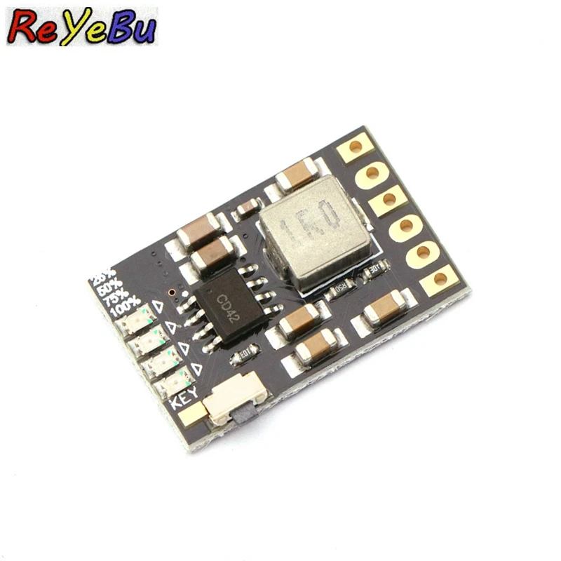 1Pce DC 5V 2.1A Мобильный питания Diy плата 4 2 V зарядка/разрядка (boost) индикатор защиты