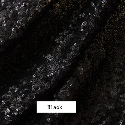 Квадратный золотистый Серебристый расшитый Свадебная скатерть красивая настольная скатерть с пайетками для украшения дома - Цвет: Black