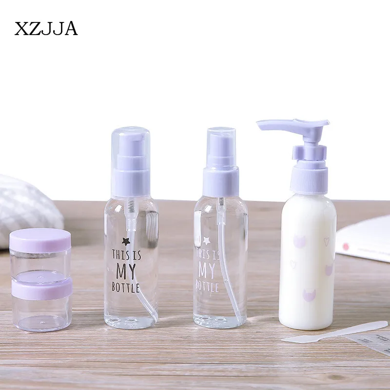 

XZJJA Portable Transparent Emulsion Points Bottling Sets Travel Cosmetics Shampoo Storage Bottles Mini Atomizing Watering Can