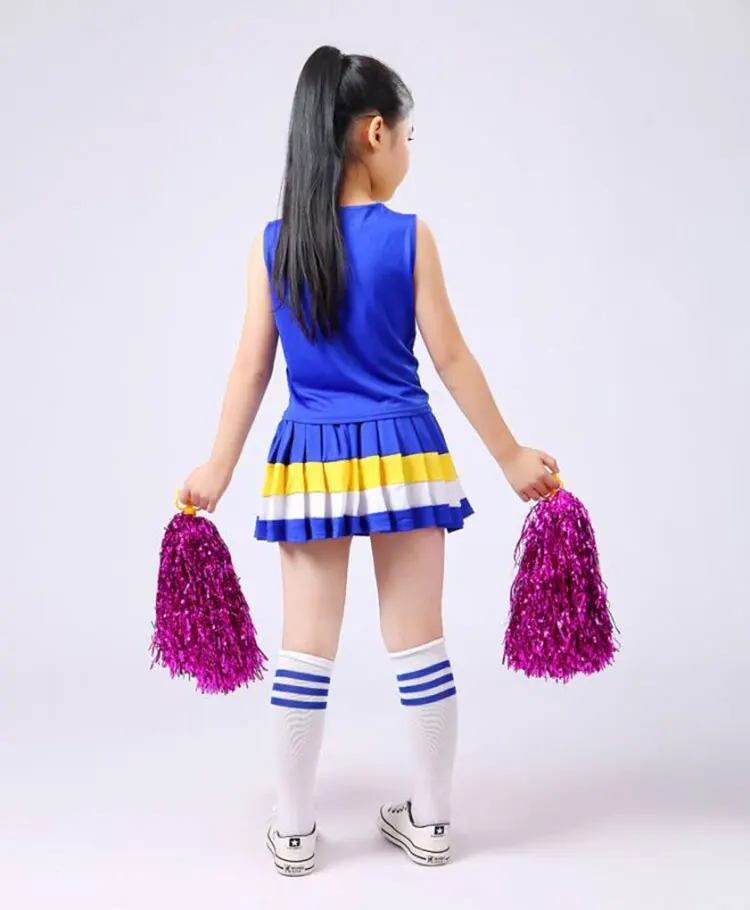 Children Competition Cheerleaders Girl School Team Uniforms KidS Performance Costume Sets Girls Class Suit Girl Student Suits