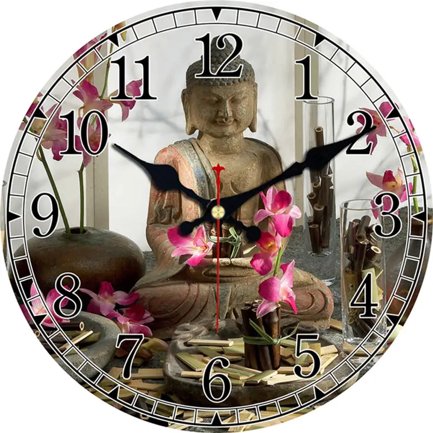 Кухня Повара настенные часы, шеф-повара старинные модные шикарные часы, деревянные настенные часы для гостиной Кабинета спальни, тихий круглый - Цвет: Wall Clock 16