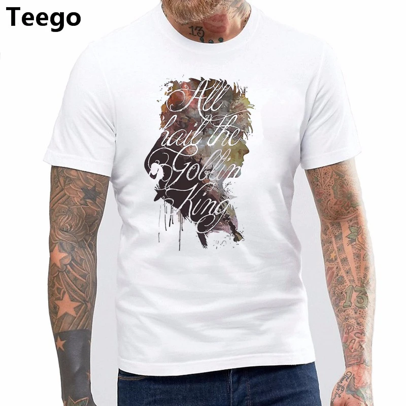

LABYRINTH T SHIRT GOBLIN CULT FILM MOVIE 1980s FANTASY RETRO VINTAGE DAVID BOWIE 100% Cotton O-Neck Sleeve T-shirt