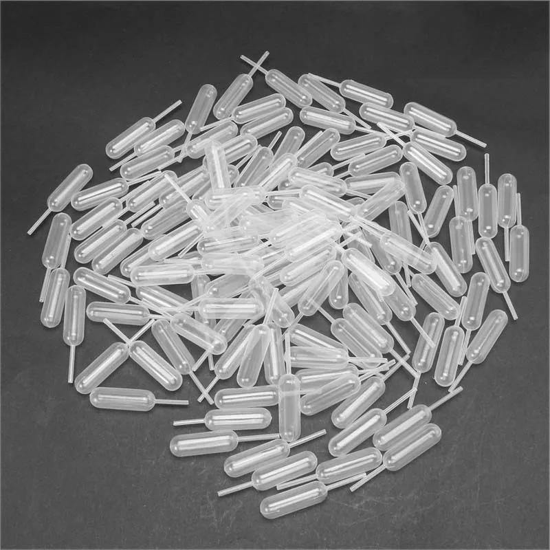 

100pcs 4ml Disposable Pipettes Plastic Squeeze Transfer Pipettes Dropper Silicone Mold For UV Epoxy Resin Craft Jewelry Making