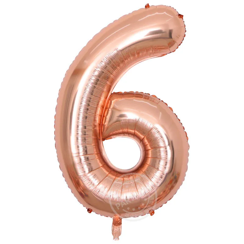 16 дюймов 32 дюймов 40 дюймов розовые золотые фигурки фольгированные шары Детские праздничные украшения с днем рождения свадебные цифровые шары номер 1 шт