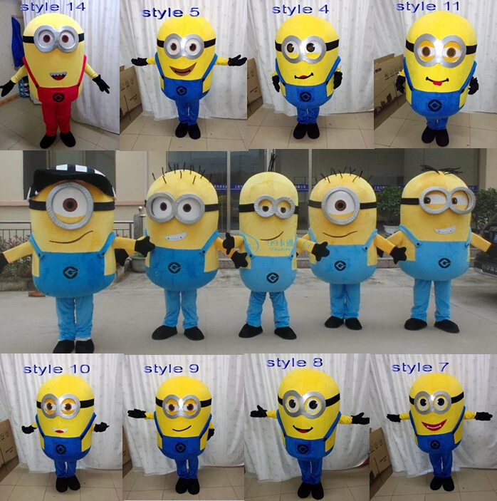 

EVA Material manufacture Various facial expressions Small yellow people Mascot Costumes cartoon Apparel 05