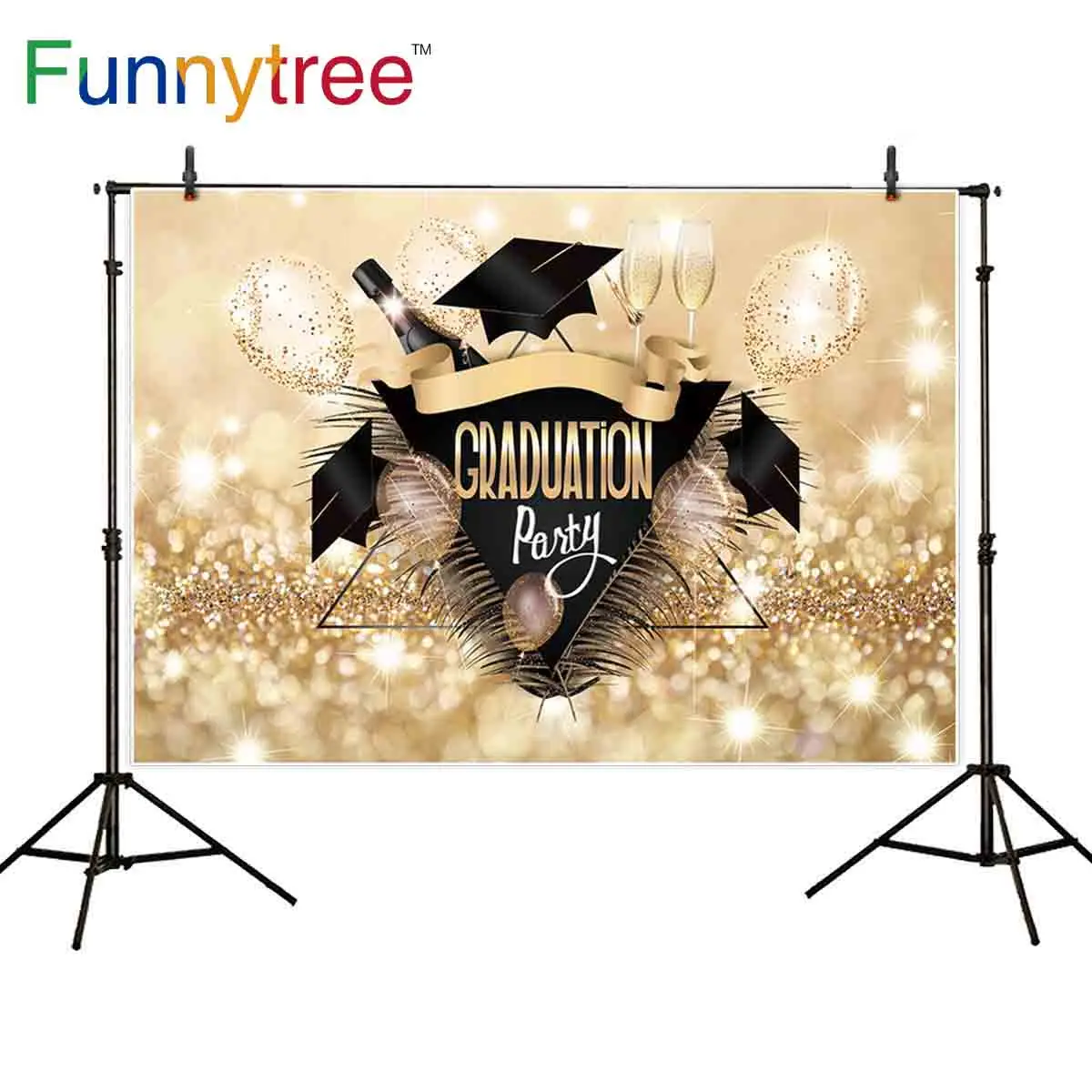 

Funnytree photography background graduation luxurious celebration Party class backdrop for photo studio photocall photophone