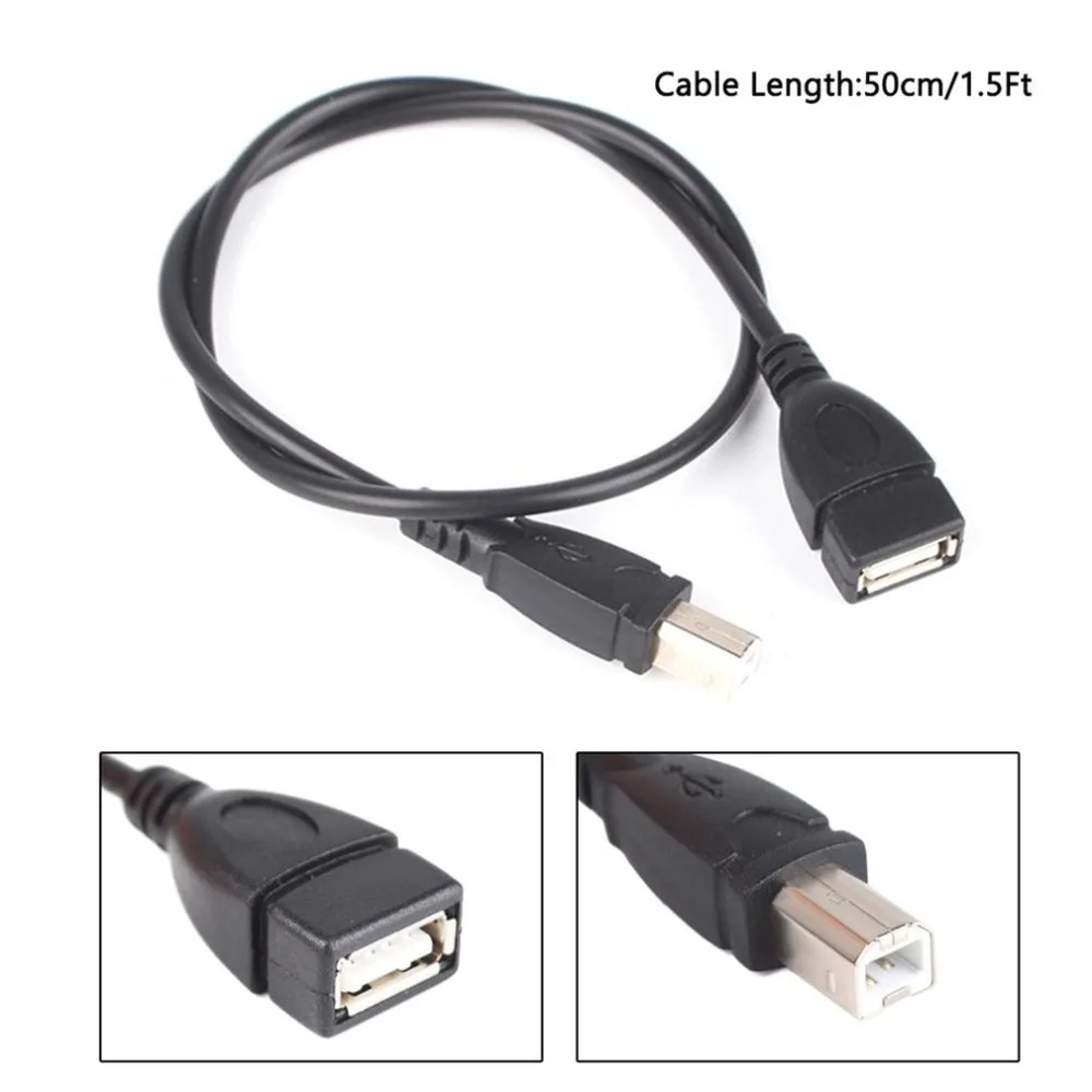 Высококачественный трендовый USB 2,0 Тип A для USB B Мужской Сканер кабель адаптера принтера высокого качества