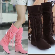 Новинка; сезон осень-зима; женские ботинки на платформе, визуально увеличивающие рост; сапоги до бедра; мотоботы; 30; Прямая поставка