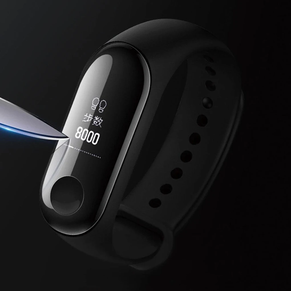 10 шт. Защитная пленка для экрана для Xiaomi Mi Band 3 Смарт Браслет полное покрытие Защитные пленки не закаленное стекло