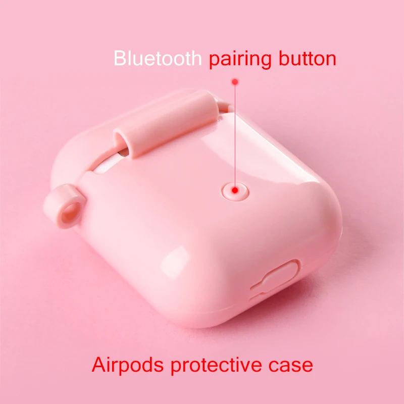 Милый чехол HEVARAL для Airpods i10 i20 i30 i60 i80 TWS красивый защитный водонепроницаемый
