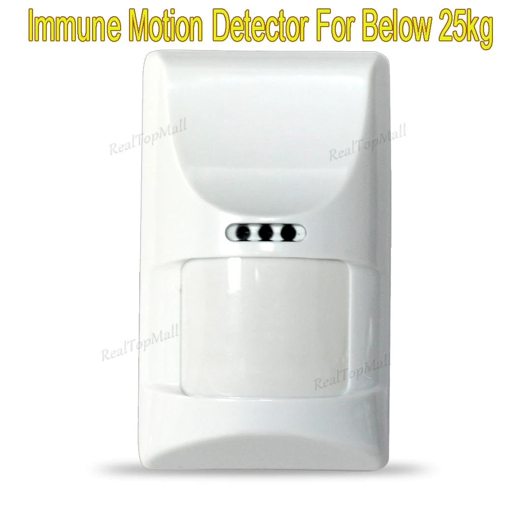 433MHz PET immune PIR Detector, Motion Sensor, Suitable for below 25kg animal, For Wifi/GSM Home Burglar Alarm System