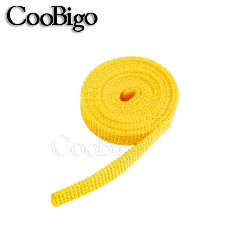 1 yards Assorted Colors 3/8"(10mm) Polypropylene PP Webbing Ribbon Band Strap Dog Collar Harness Outdoor Backpack Bag Parts 