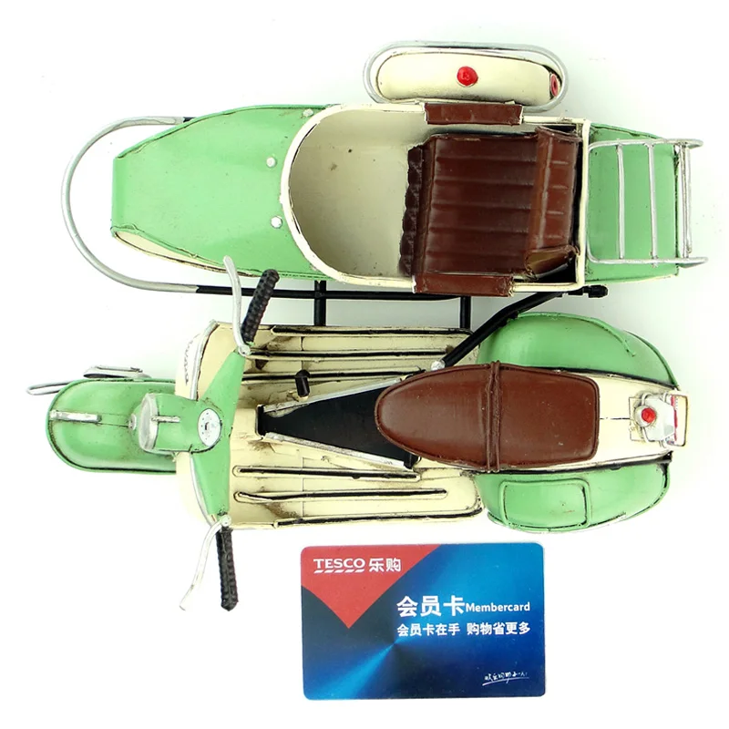 Хит продаж мини велосипед Vespa модель мотоцикла винтажная металлическая красная