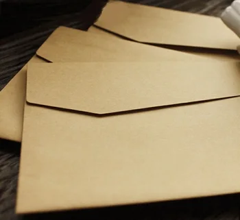 

100Pcs/lot Vintage Kraft Paper Envelopes Europen Style Envelope Message Card Letter Stationary Storage Paper Gift 170*120mm