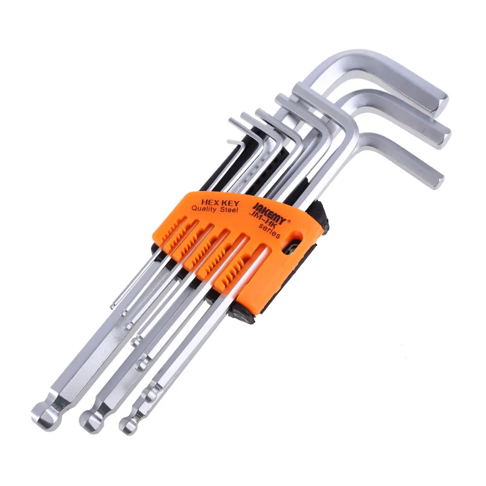 

High Quality 9PCS/set Durable Reinforced Toughen Metric Ball Ended Hex Allen Key Wrench Set