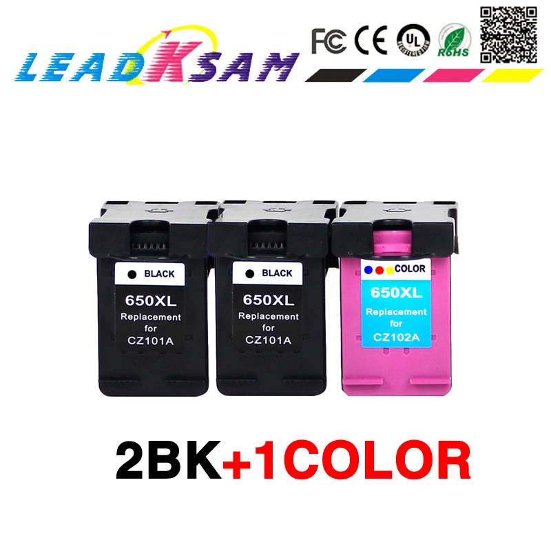 ink cartridge replace Compatible for HP 650 650XL HP650 Deskjet Inks 2515 1015 1515 2545 2645 printer | Компьютеры и офис