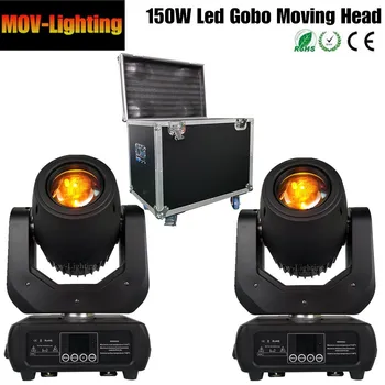 

Free Shipping 2pcs/Lot Fly case 150w LED Beam Moving Head Light For Stage Party with flight case package