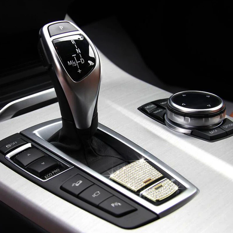 

Alloy Diamond Style Fit For BMW X3 F25 11-17 & X4 F26 15-17 & X5 F15 14-17 & X6 F16 15-17 EPB Button Cover Trim
