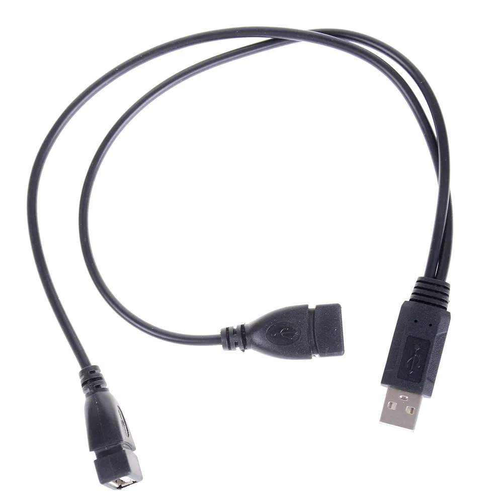 Y Splitter USB Charging Power Cable Cord Extension Cable USB 2.0 A 1 male to 2 Dual USB Female