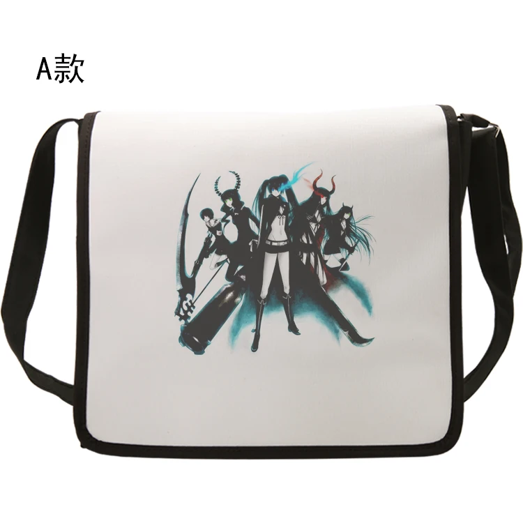 

Anime BLACK ROCK SHOOTER Cosplay Anime Shoulder Messenger Bag Cartoon male and female student bag canvas child birthday gift