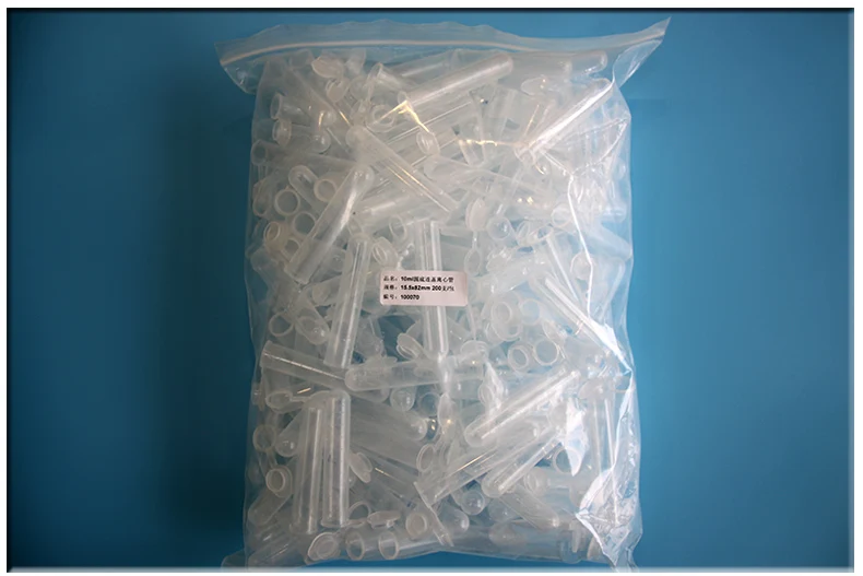 

Centrifuge Tube 10ml PP 15.5x82mm Autoclavable PCR Tube Pack 100