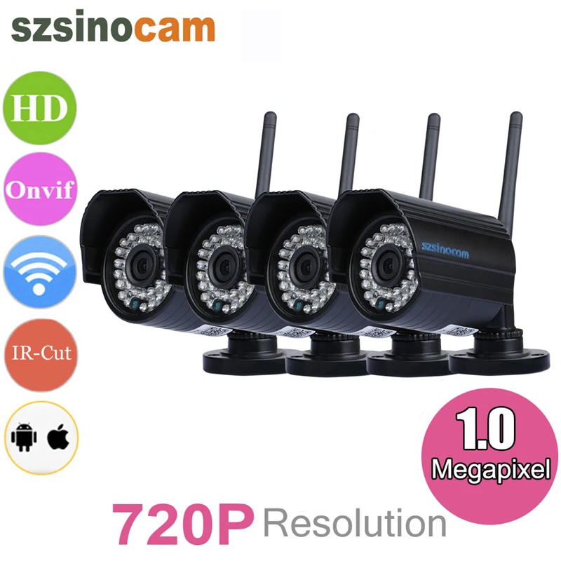 Szsinocam 720P Wireless IP Camera Outdoor IR Wifi Video Surveillance Camera Home Security WiFi IP Camera ONVIF P2P Remote View