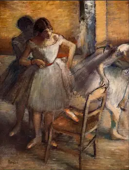 

High quality Oil painting Canvas Reproductions Dancers (1895-1900) By Edgar Degas hand painted