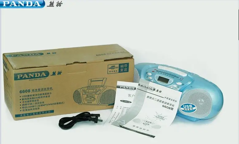 PANDA 6608 Records лента повторное чтение U диск USB двойные колонки Воспроизведение записи радио