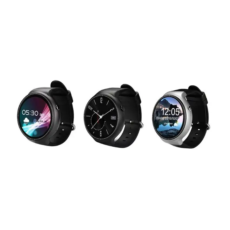 

ALLOYSEED Smart Watch RAM 2GB ROM 16GB For Android 5.1 MTK6580 Quad Core Heart Rate Smartwatch Support 3G GPS WIFI