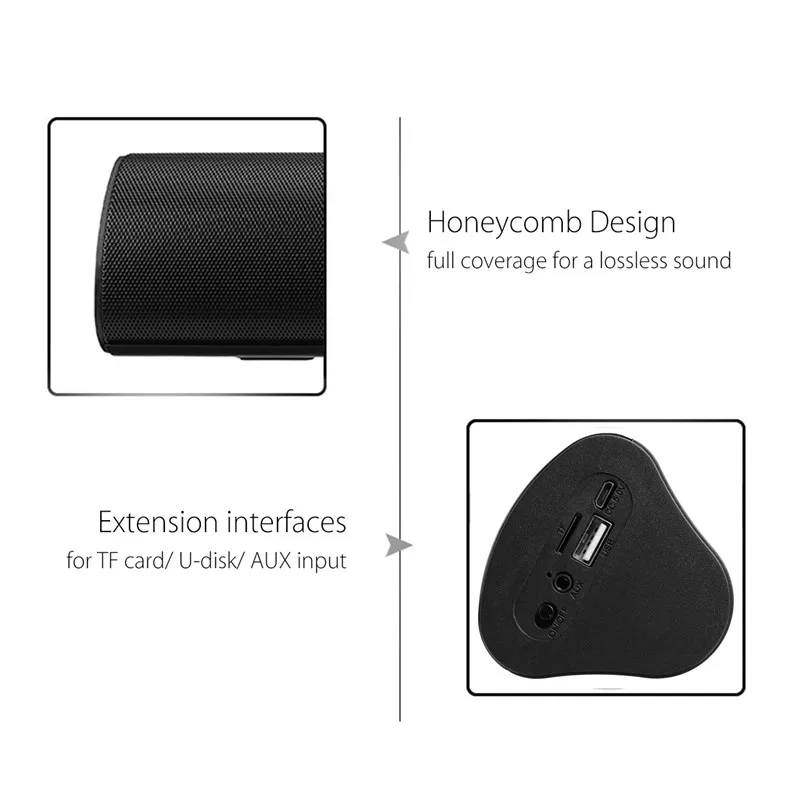 LEORY WM13 Беспроводной Soudbar дома Театр Мини bluetooth Динамик Портативный 1500 мА/ч, 3D стерео объемный MP3 аудио Динамик