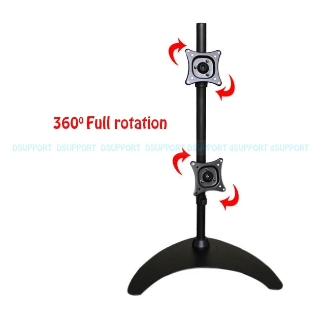 13-2" вверх и вниз двойной экран ЖК-монитор держатель полное вращение настольная подставка крепление