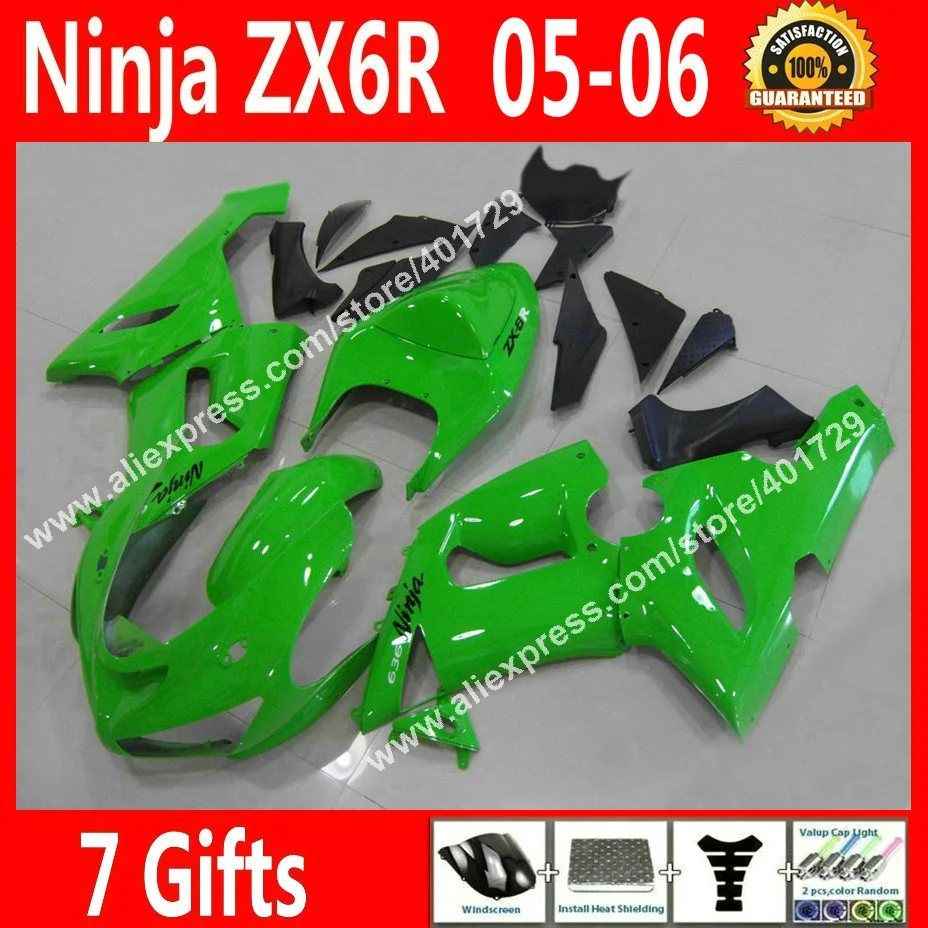 Новое Обтекатели для мотоцикл Kawasaki ниндзя ZX-6р 636 2005 2006 ZX в 6р запросу zx6r 05 06 глянцевая наборы зеленый обтекатель новый горячий FR41 Новое Обтекатели для мотоцикл Kawasaki ниндзя ZX-6р 636 2005 2006 ZX в 6р запросу zx6r 05 06 глянцевая наборы зеленый обтекатель новый горячий FR41