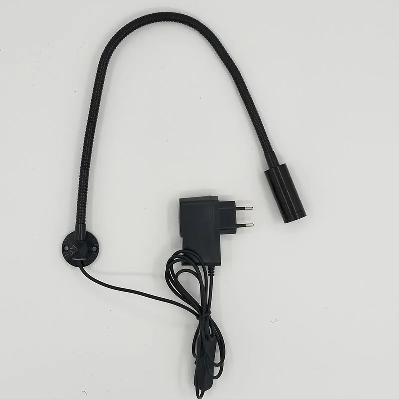 110V/220V/12V/24V 1W Led Bedside Reading Light With Flexible Pipe