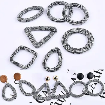 

DIY ear jewelry accessories maxmara water circle triangle square ellipse earring earrings pendant material