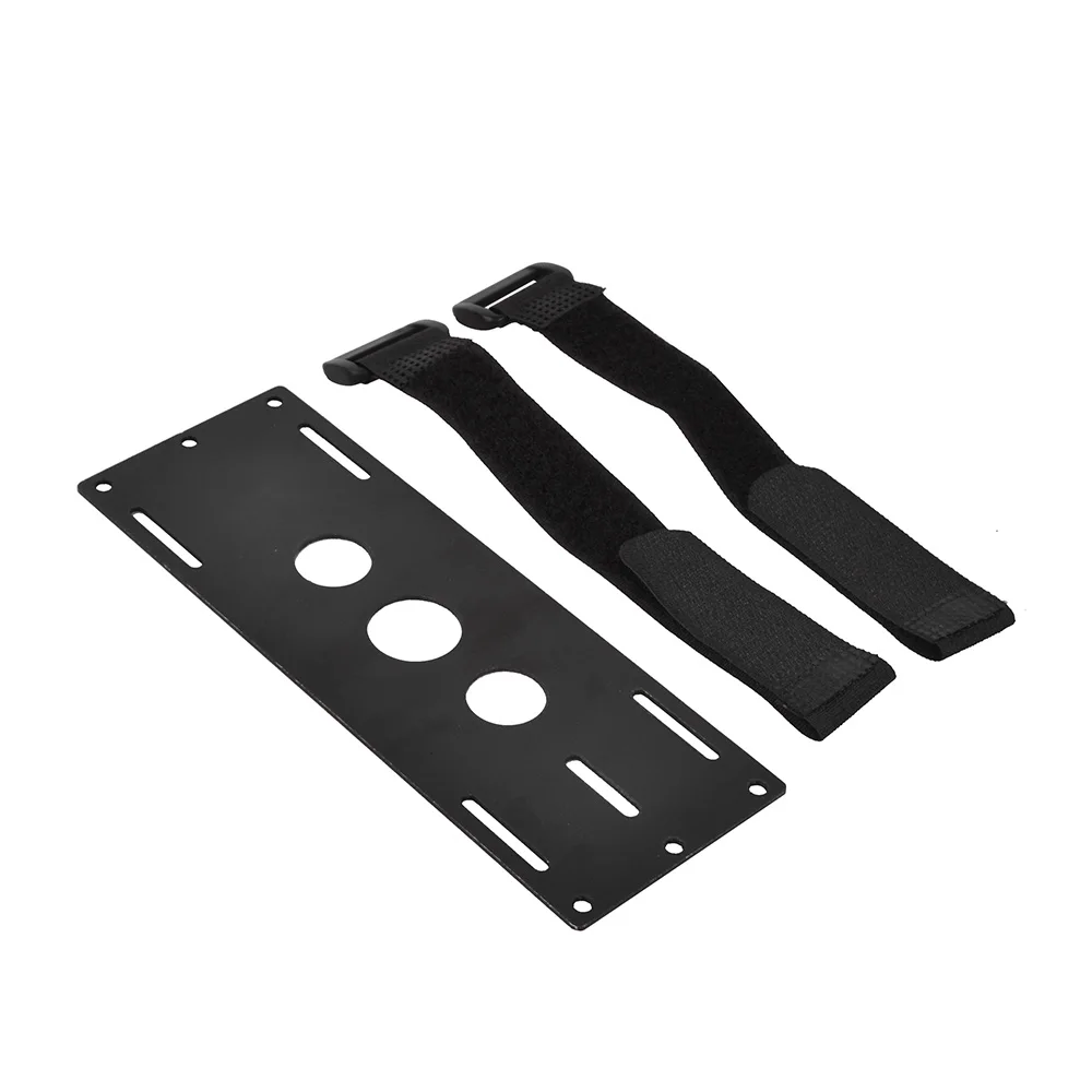 RCAIDONG RC Car Black Metal Battery Mounting Plate for Axial SCX10 D110 D90 1/8 1/10 Crawlers | Игрушки и хобби