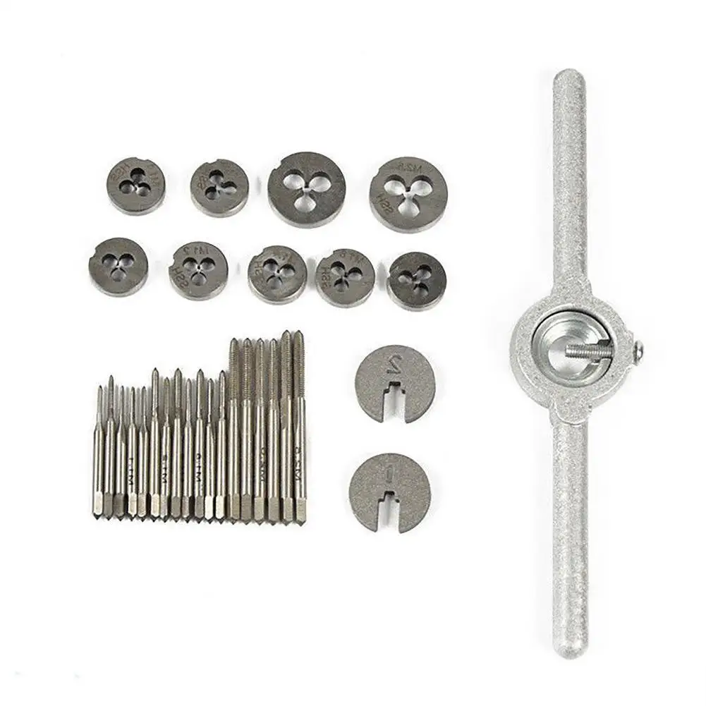 Torneiras de Parafuso Mão de Aço Mini Rosca Conecta Pcs Metric Torneiras Morre Grupo Carbono Ferramentas Manuais nc 31