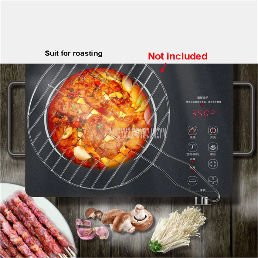 2200W Touch Control Waterproof Mini Electric Ceramic Stove Induction Cooker Microcrystalline Panel No Radiation Cooktop 220V