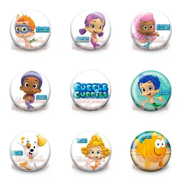 

Cartoon Charater 90Pcs Bubble Guppies Buttons Pins Badges Round Badges,30MM Diameter, Clothing/Bags Accessories Party Gifts