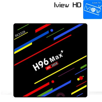 

RK3328 H96 MAX+ Android 8.1 TV Box With 1 Year IPTV Subscription German Greece Italy Albania Arabic smart IP TV set top tv box